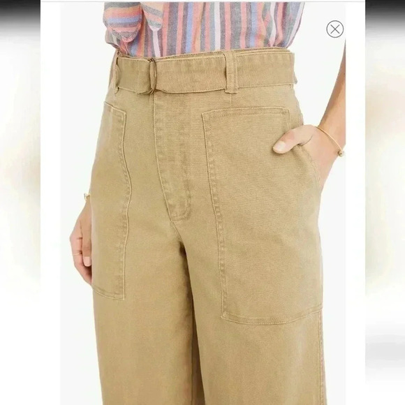 Madewell Utility Crop Wide Leg Pants - Picture 4 of 7